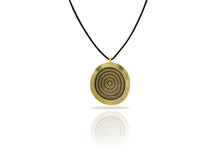 Load image into Gallery viewer, Casa  round gold pendant
