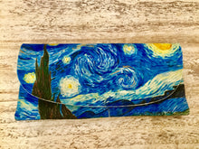Load image into Gallery viewer, Velour glasses case starry night Van Gough
