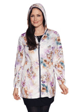 Load image into Gallery viewer, Lightweight raincoat jacket pink floral
