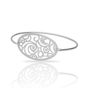 Starry night silver plated Bangle