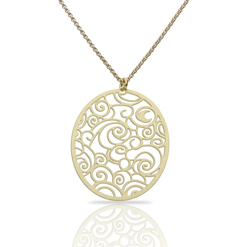 Starry night pendant  gold plated