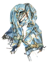 Load image into Gallery viewer, Cashmere luxurious art scarf blossom

