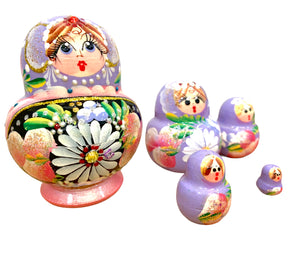 Babushka doll Floral Artistic 5 set