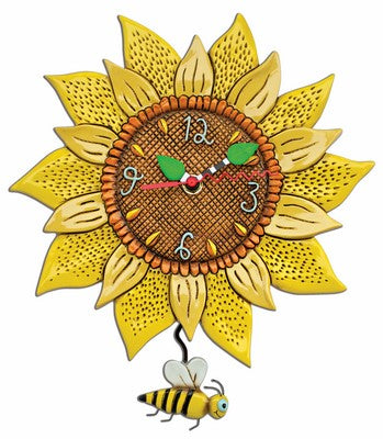Clock bee sunny