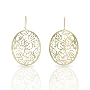 Starry night earrings gold plated