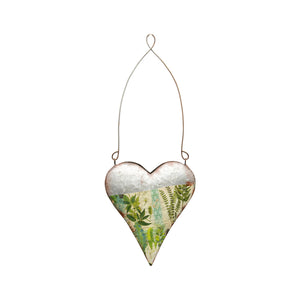 Natures Art’ w/Green Heart Hanging Potplanter 20×24/52cm