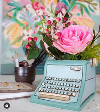 Load image into Gallery viewer, Allen vintage typewriter  planter
