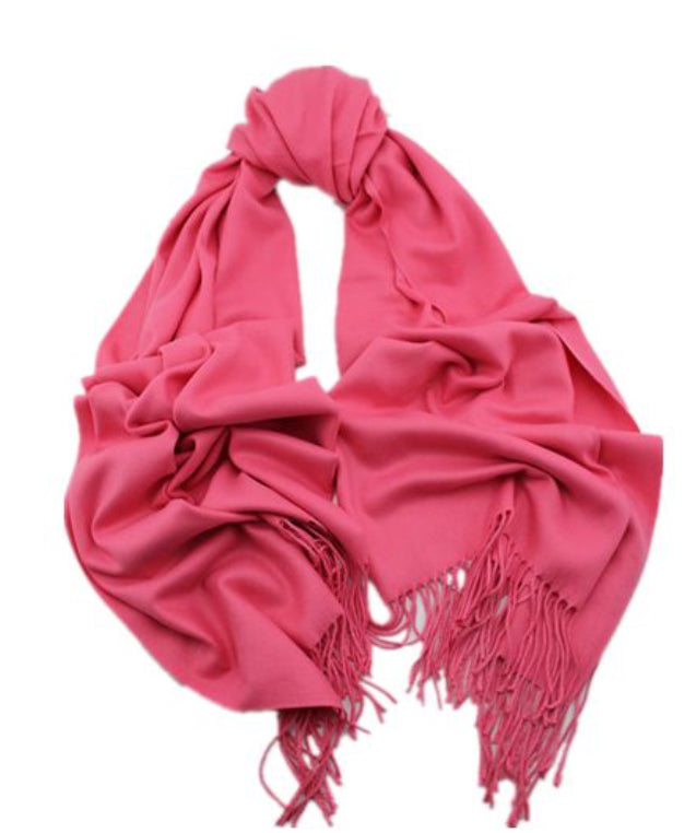 Cashmere luxurious scarf fushia