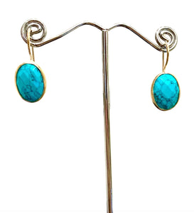 earrings turquoise sterling silver earrings