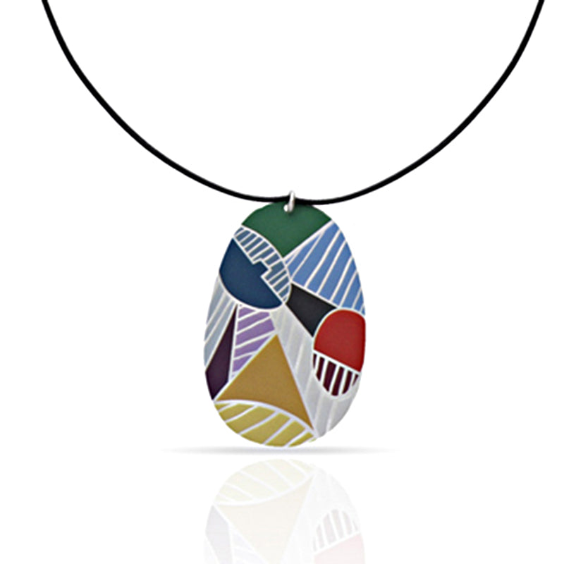 Cubism pendant necklace