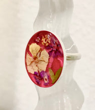 Load image into Gallery viewer, San Marco Flower resin ring garden pink
