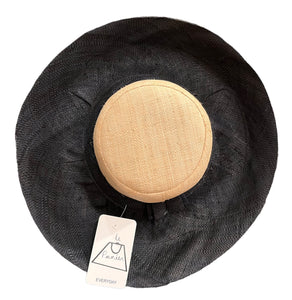 French hat Demi Capeline black/natural