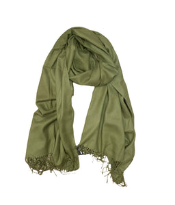 Cashmere luxurious scarf khaki