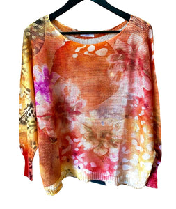 I Waterlily sunset light weight knit made in Italy