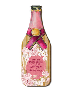 LP bottle shaped Bamboo cheese platter 55x20cm