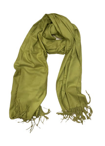 Cashmere luxurious scarf light khaki